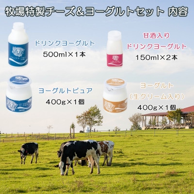 長門牧場　自社製造ヨーグルト　贅沢バラエティセット4種5個　クリスマススイーツギフト　長野県お歳暮