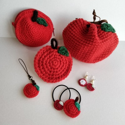 【りんご】アクセサリー&小物詰め合わせセット