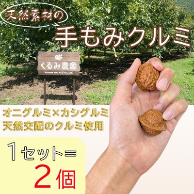 【個数限定】天然素材の手揉みクルミ　2個×1セット