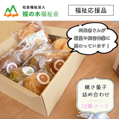 【福祉応援品】山の子学園共同村　社会福祉支援　季節の焼き菓子10個(小物付き)