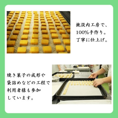 【福祉応援品】山の子学園共同村　社会福祉支援　季節の焼き菓子10個(小物付き)