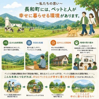 愛犬と楽しむイベント!長和んドッグフェス　ファミリーチケット<大人3人+ワンちゃん3匹迄>入場優待券
