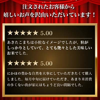 定期便4回 秋田県産 あきたこまち 5kg  計20kg 令和7年産[No.5685-2048]