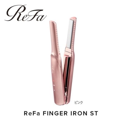【ピンク】ReFa BEAUTECH FINGER IRON ST リファ ヘアアイロン 家電