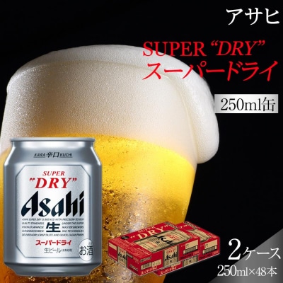 ビール アサヒ スーパードライ 250ml 24本 2ケース 　