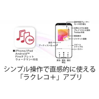 BUFFALO/バッファロー  スマートフォン用CDレコーダー「ラクレコ+」ケーブルモデル