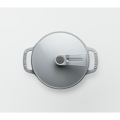 オーブンポット2 MINI 14cm【オイスターグレー】(セルフスタンディングリッド)