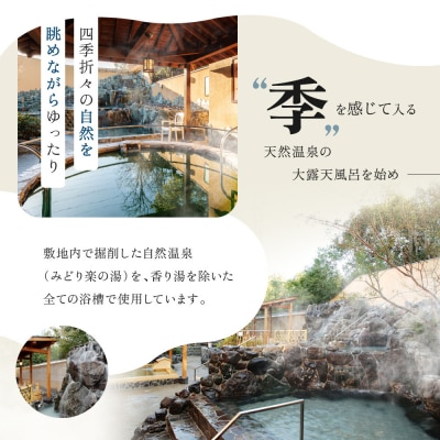 天然温泉みどり楽の湯　全日入泉ご招待券6枚セット