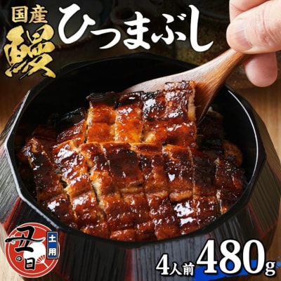 名古屋 うなぎのしら河 国産 鰻　ひつまぶし倶楽部4人前　 蒲焼き 480g