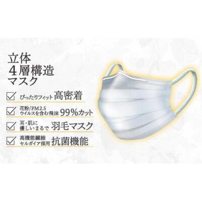 マスク(お徳用)高級国産不織布マスク(小さめ)　30枚入×3箱   (サージカルマスク)