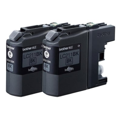【ブラザー　純正インクカートリッジ】LC211BK-2PK