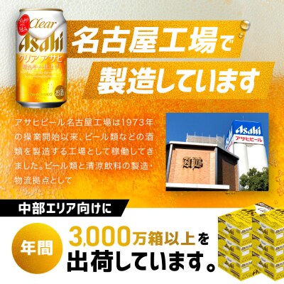 アサヒ　クリアアサヒ缶　350ml×24本　2ケース