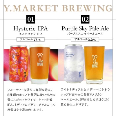 Y.MARKET BREWING  毎月6本【12カ月定期便】 定番・限定詰め合わせセット