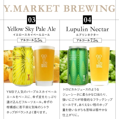 Y.MARKET BREWING  毎月6本【12カ月定期便】 定番・限定詰め合わせセット
