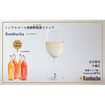 美味しく楽しめる!+KombuchaのKombucha　4本セット