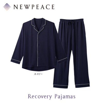 【ネイビーLサイズ】NEWPEACE Recovery Pajamas Set (Long)