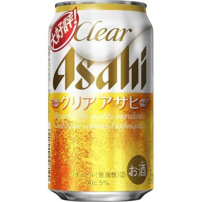 アサヒ　クリアアサヒ＜350ml缶＞24缶入　2ケース　名古屋工場製造