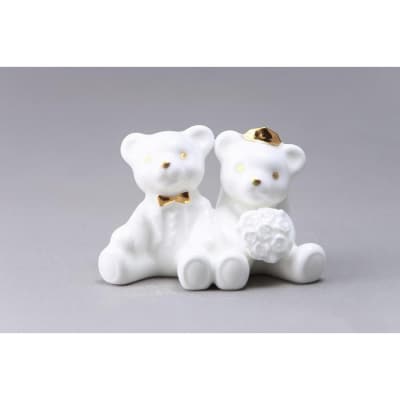 ノリタケの森ベアシリーズ　ウェディングベア　M055　K156