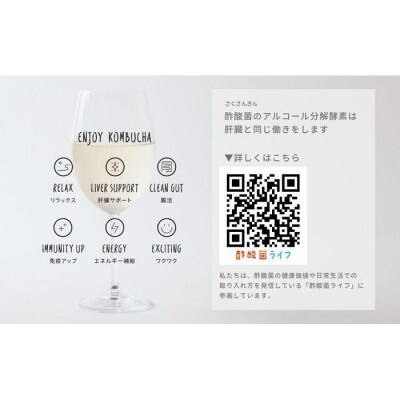 美味しく楽しめる!+KombuchaのKombucha6本セット