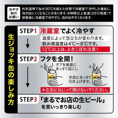 アサヒスーパードライ生ジョッキ缶　340ml 　24本入　4ケース