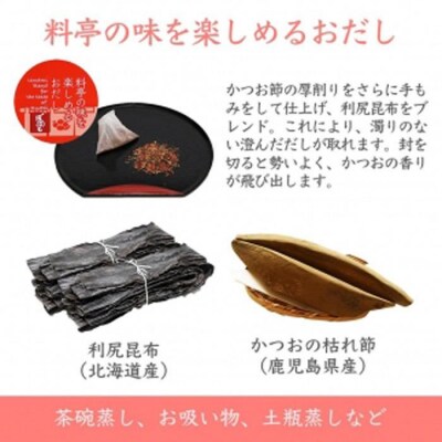 【ギフト用】だしソムリエ推奨 だしパックギフトセット (5種類のおだし)