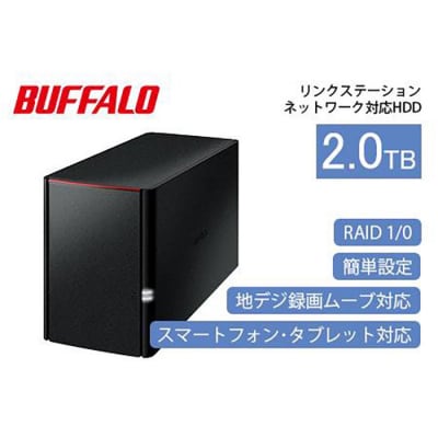 BUFFALO  NXe[V RAID@\Ή lbg[NΉHDD(2TB)