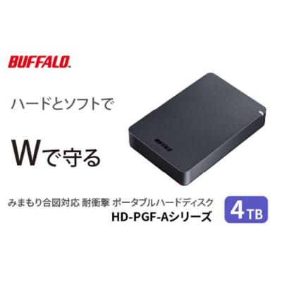 BUFFALO/バッファロー 耐衝撃ポータブルHDD 4TB