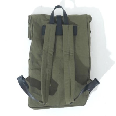 【カーキードラブ】米軍帆布で作ったロールバックパック