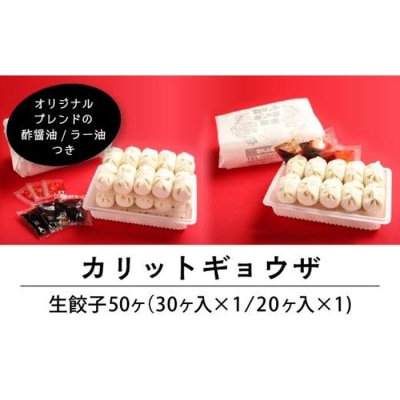 カリットギョウザ生餃子50ケ【4～5人前】ジューシー
