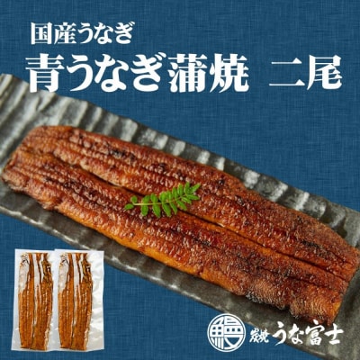 【全4回】炭焼うな富士 国産大ぶり青うなぎ長焼二尾入り　定期便