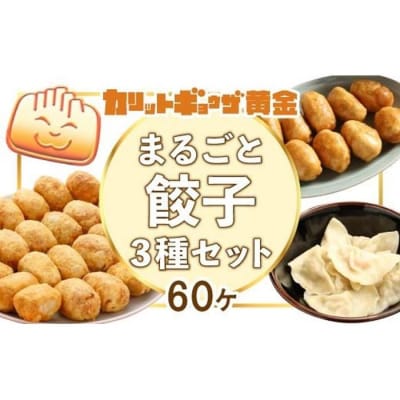 カリットギョウザまるごとセット3種(60ケ)餃子 水餃子 スマイル餃子