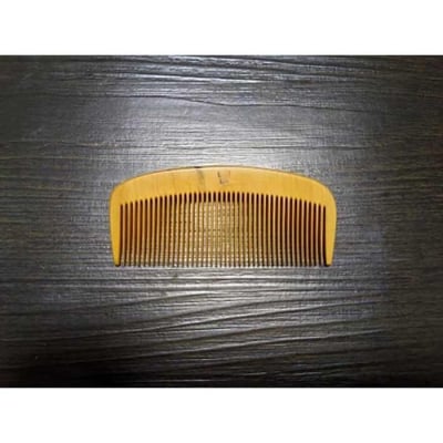 つげ櫛の櫛留商店 本つげ材とき櫛(細歯)袋付 ※約8.2cm | 愛知県