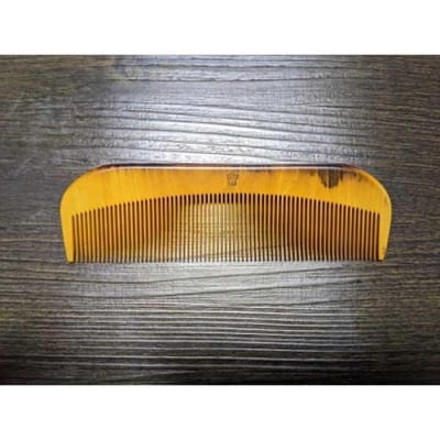 つげ櫛の櫛留商店　本つげ材すす櫛(細歯)袋付　※約13.5cm