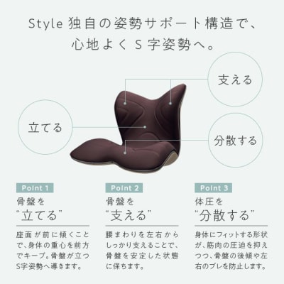 Style PREMIUM【ブラウン】 | スタイルプレミアム 骨盤 椅子 座椅子 姿勢サポート