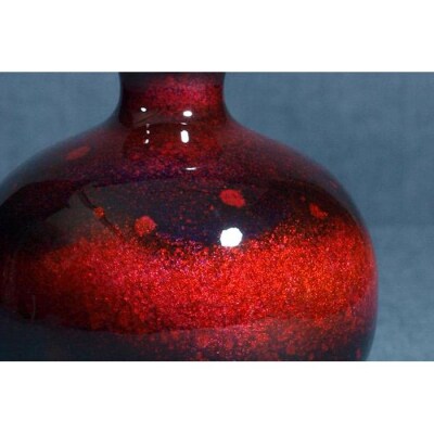 ☆色:陽(赤透け)☆【尾張七宝窯元 加藤七宝製作所】4.5寸玉形