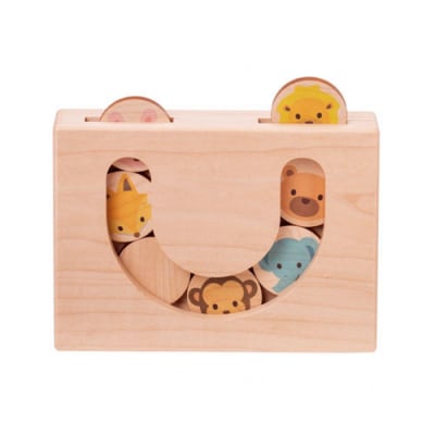 木のおもちゃ  MOCCO 森のクルクルかくれんぼ 木製 知育  日本製 ギフト 対象年齢3歳から