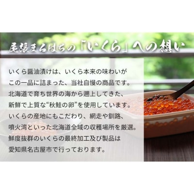 いくら 醤油漬け 500g (100g×5P) 北海道 秋鮭卵 冷凍 尾張まるはち