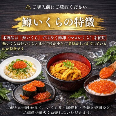 いくら 醤油漬け 500g(250g×2P)  小分け  鱒の卵 化粧箱入り