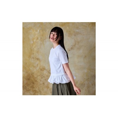 ◆サイズ:2(S-M)◆へプラムヘムTシャツ