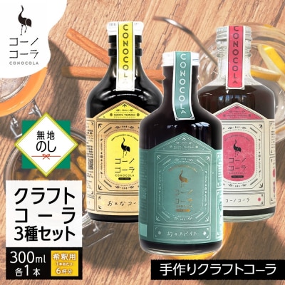 《無地熨斗》 コーノコーラ クラフトコーラ 3種セット
