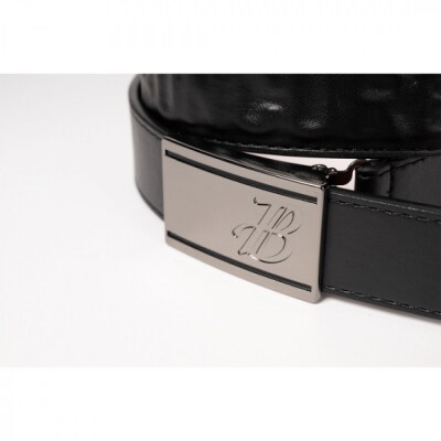 BUNCUREY　ローラーバックルベルト(BM23SS-08-023)〈ブラック〉