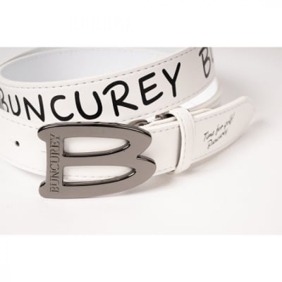 BUNCUREY　ロゴPTベルト(BM23SS-08-021)〈ホワイト〉