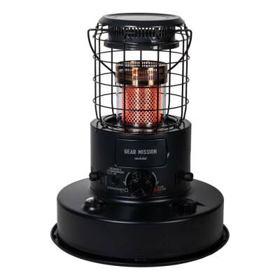 【GEAR MISSION】【トヨトミ】対流形石油ストーブ「RR-GER25(ブラック)」7～9畳