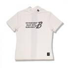 BUNCUREY　ゴルフウェア　バイカラー半袖モックネック オフ/サイズ4