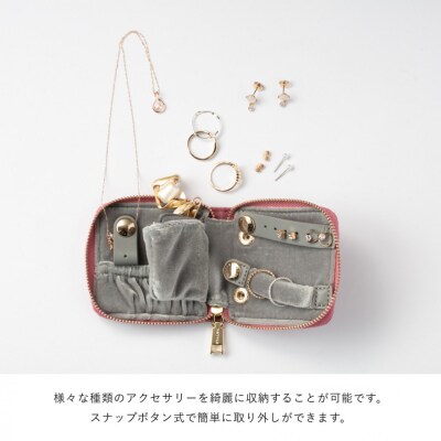 Y-STYLE 魔法の収納アクセサリーケース【シルバーグレー】