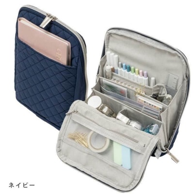 Y-Style 手帳が入るペンケース Mサイズ【ネイビー】