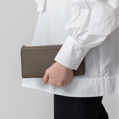 Y-STYLE 魔法の収納 薄型ロングウォレット【チャコール】