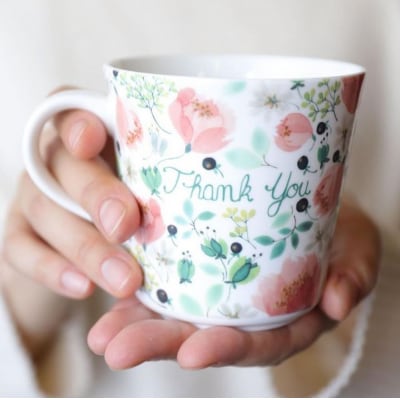 ナルミ アンナエミリア マグカップ(Thank you) 340cc 51942-2923P