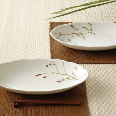 ナルミ 里花暦 ゆったりオーバルボウルセット 32cm 2人用 40912-33085