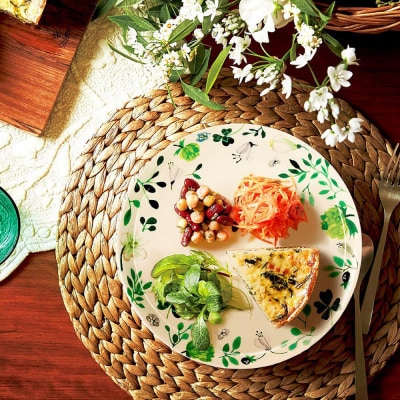 ナルミ アンナエミリア プレート(クローバーガーデン) 24cm 51854-5643P